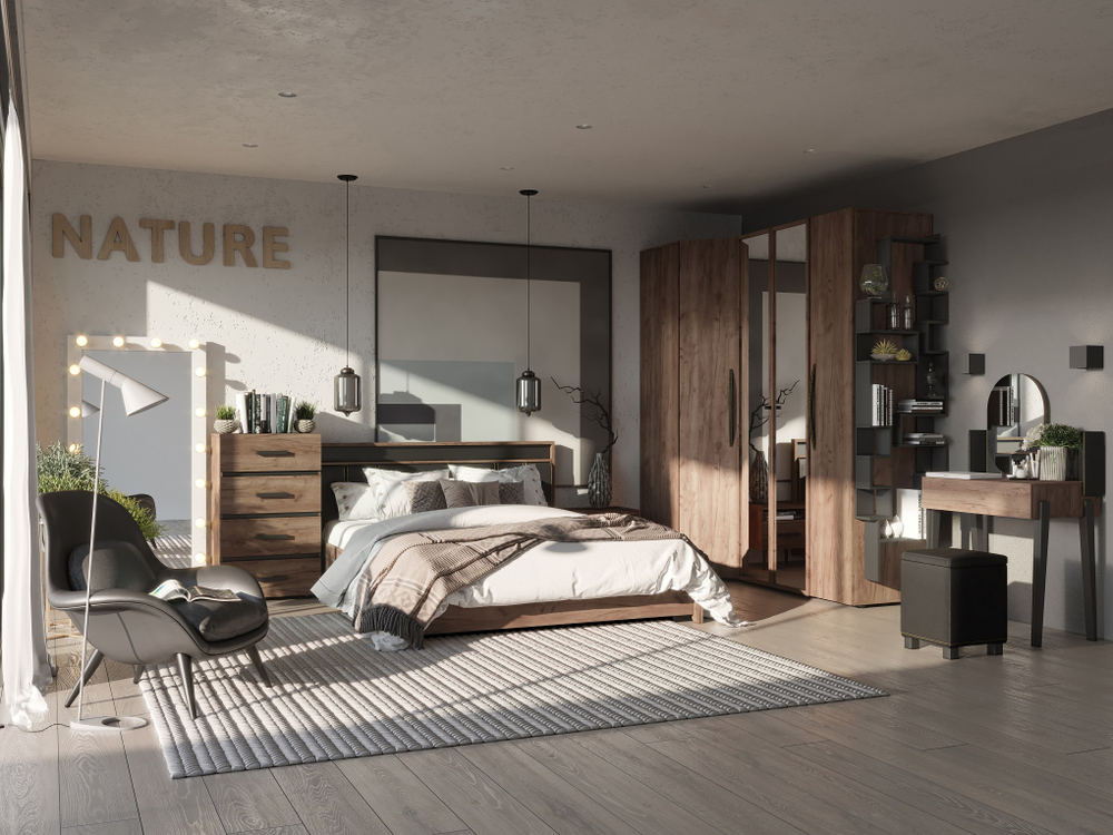 Комод высокий Nature 45, дуб табачный