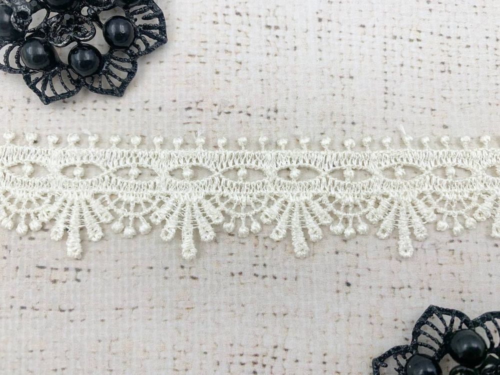 Кружево плетёное, ш. 3 см, айвори