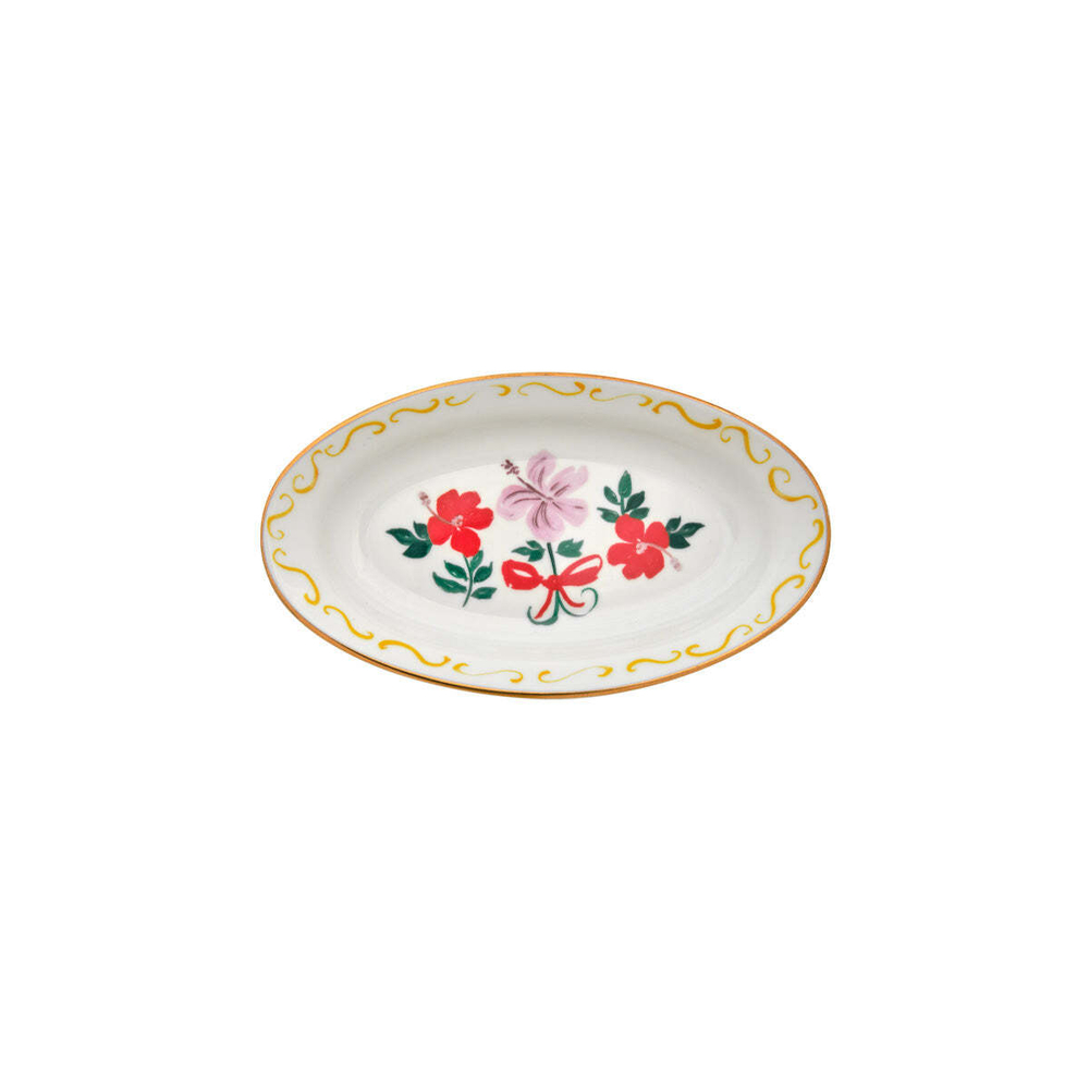 Блюдо овальное Bitossi Home Con Amore Fiore Fiocco (17 x 10 см)