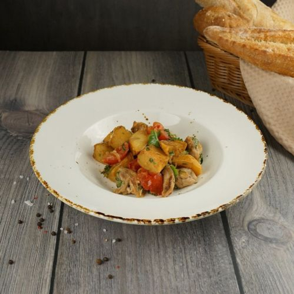 Тарелка круглая для пасты Organica Grain 400 мл, d=27,5 см, P.L. Proff Cuisin