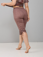 Пижама с бриджами КД-61/рогожкакоричневый-цепочка