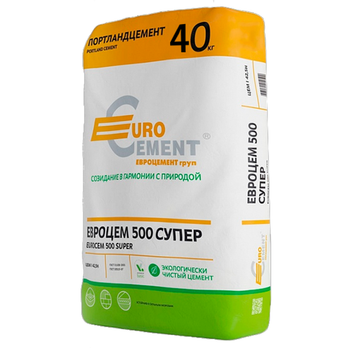 Цемент М-500 Д20 по 40кг. ЦемРос