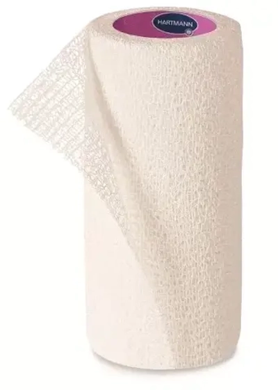 9324863 Бинт Peha-haft Color white/Пеха-хафт колор белый, бинт когезивный эластичный фиксирующий 10 см x 4 м, 1 шт