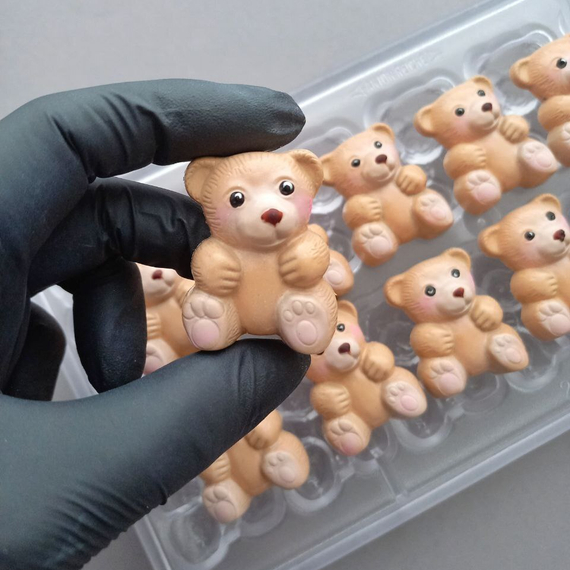 245 | Форма для шоколадных изделий &quot; Медвежонок&quot; (275*135 мм)