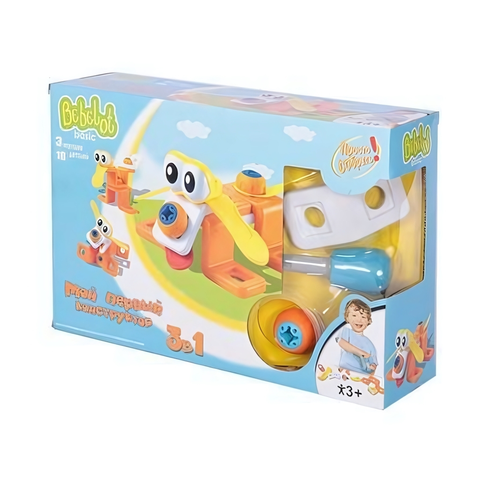 Мой первый конструктор Bebelot basic 3 в1 - Щенок, утка