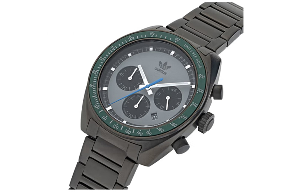 Adidas Originals FASHION Wrist Watch Quartz Movement Stainless Steel Strap Gray Dial Men"s Watches 50m Water Resistant