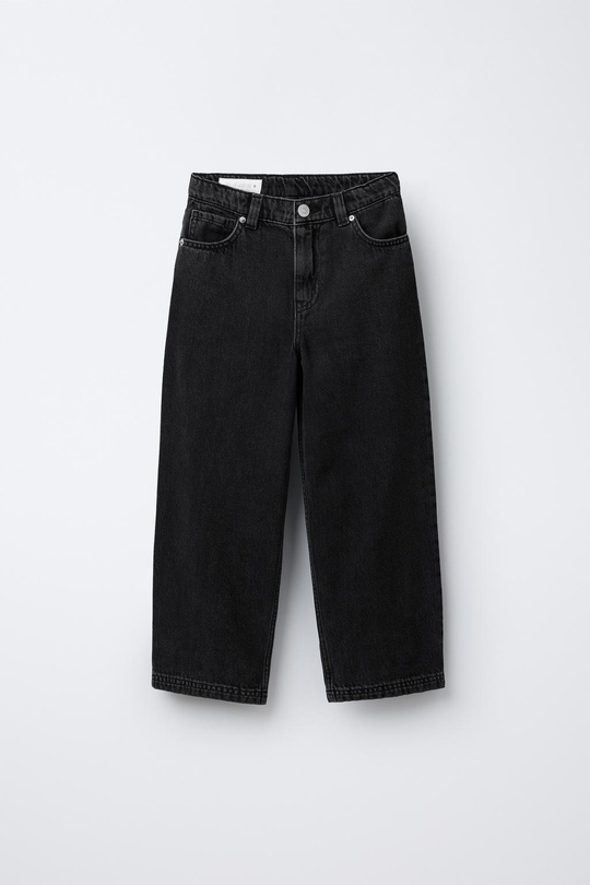 ZARA ДЖИНСЫ RELAXED BAGGY, ЧЕРНЫЙ