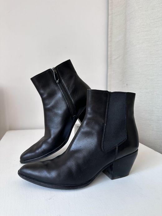 Кожаные ботильоны What For, 38