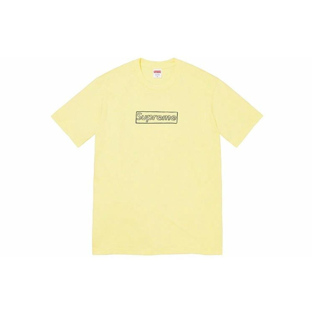 Футболки Supreme Week 18 x KAWS Chalk Logo Tee Box Logo T, SUP-SS21-827