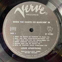 Винтажная виниловая пластинка LP Louis Armstrong When The Saints Go Marchin In Satchmo (France 1971)