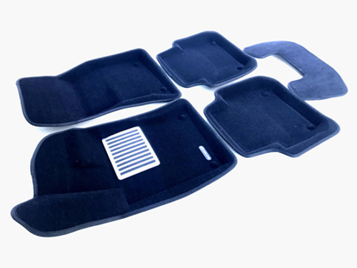 Коврики салона для JAGUAR XF (2015-) Euromat 3D Lux черные. Арт. EM3D-002756