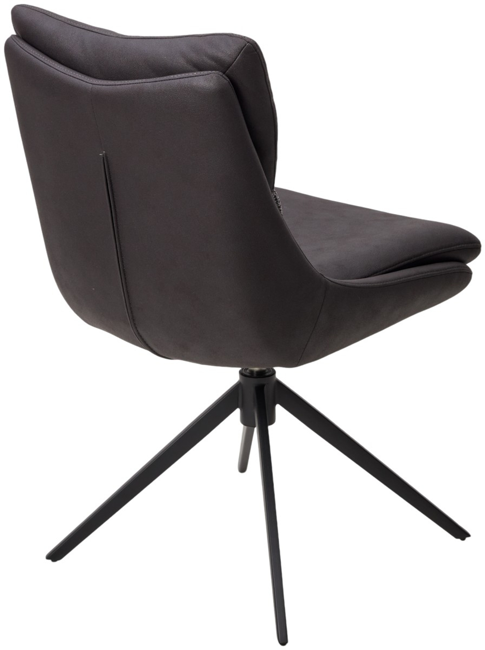 Стул М-City DISAUR Лерой (Leroy) поворотный на поворотный на 360 градусов, Серый Maison 99, Ote Cobble 457, Черный