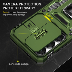 Чехол Safe Case с кольцом и защитой камеры для Samsung Galaxy S25 FE