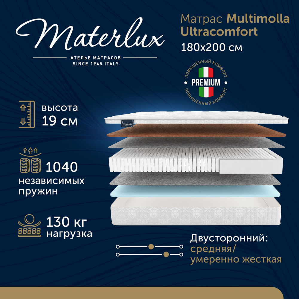 Матрас MULTIMOLLA ULTRACOMFORT 180x200