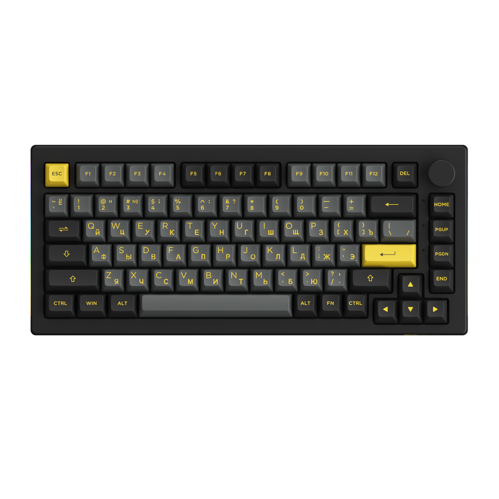 AKKO 5075B Plus Black&Gold 3 Modes RGB Hot Swap V3 Cream Yellow Switch
