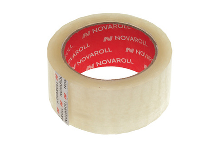 Клейкая лента 48ммх66м 50мкм "NOVAROLL 207" прозрачная Нова Ролл