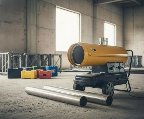 Тепловая пушка дизельная OURMASTER DV 77 - непрямого нагрева / 20 кВт / промышленная