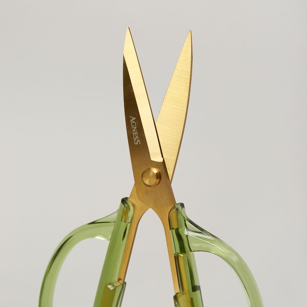 КУХОННЫЕ НОЖНИЦЫ ЦВЕТ ИЗУМРУД, ТИТАНОВОЕ ПОКРЫТИЕ ЛЕЗВИЯ, 19,5 СМ (МАЛ=12ШТ)