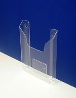 Карман буклетница настенная акриловая А5 верт 20мм