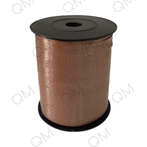 Лента декоративная матовая 0,5 см х 500 м (шоколад)