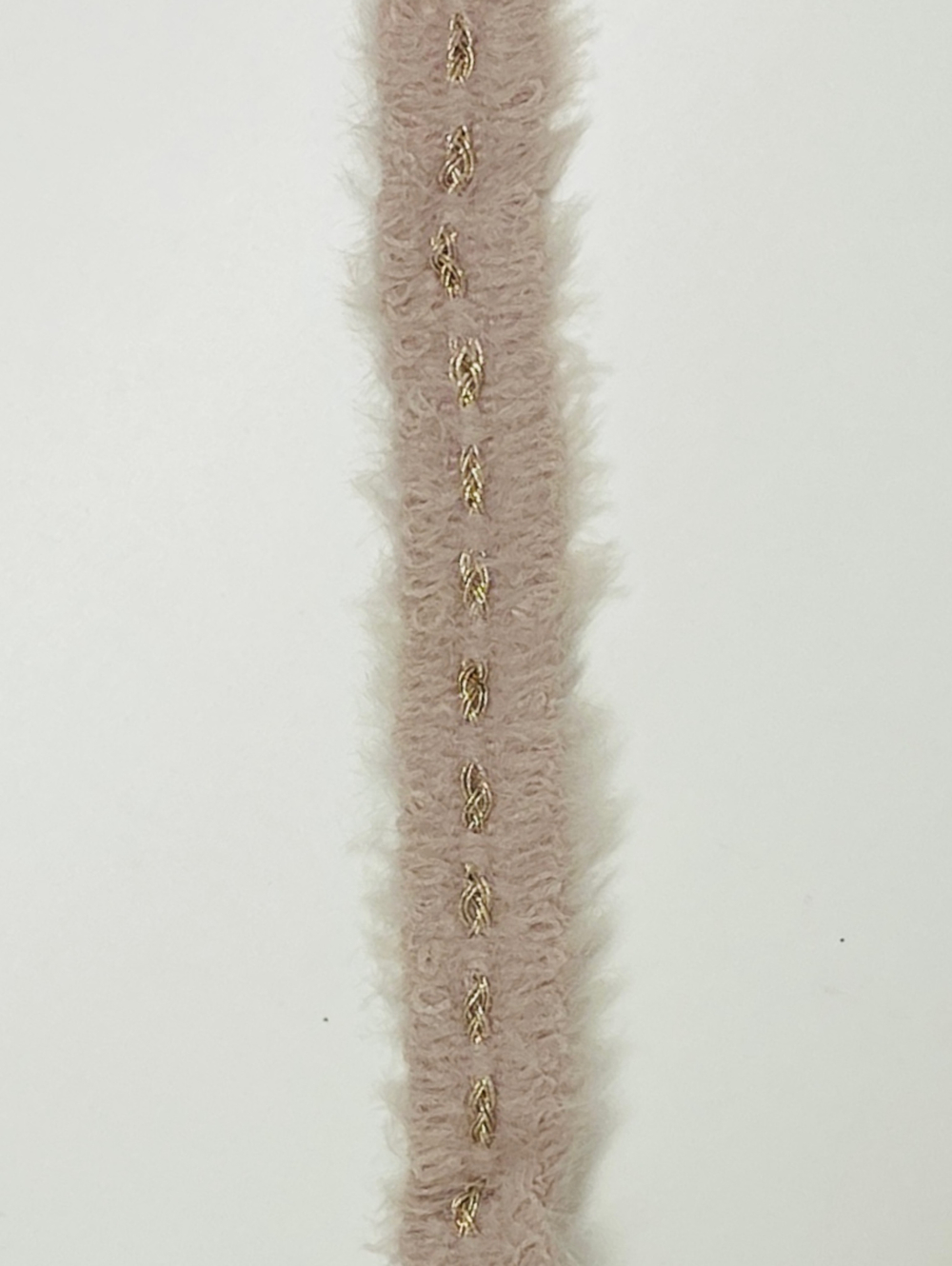 Тесьма отделочная твидовая пушистая (эффект травки) с люрексом ш 20мм 1 м