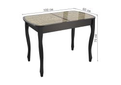 Стол Экстра 2 100(130)х60х75 венге / арабика