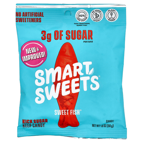 SmartSweets, Sweet Fish, ягоды, 50 г (1,8 унции)