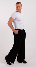 Брюки широкие IMBA микровельвет