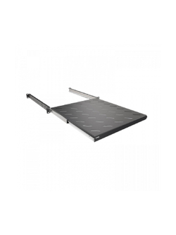 NTSS Полка выдвижная NTSS глубина 500мм, крепление 19 1U, для шкафов глубиной 800мм, черный RAL 9005 NTSS-MSKB-FS-800-BL