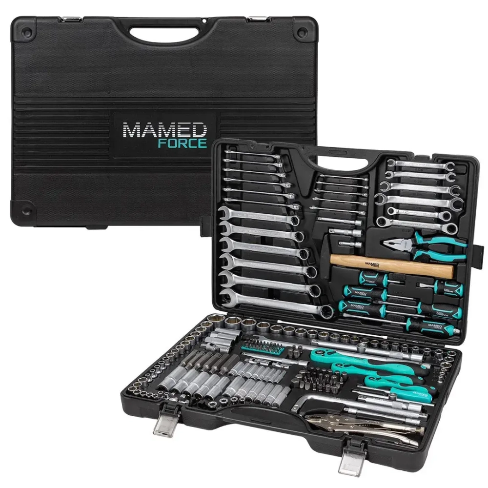 Набор инструментов 202пр. 1/4'', 3/8'', 1/2''(6гр.) MAMEDFORCE MF-42022-5