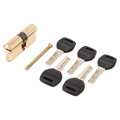 Механизм цилиндровый АЛЛЮР HD F   70-5K ВР латунь/перф.кл/кл. (30*10*30) /7796