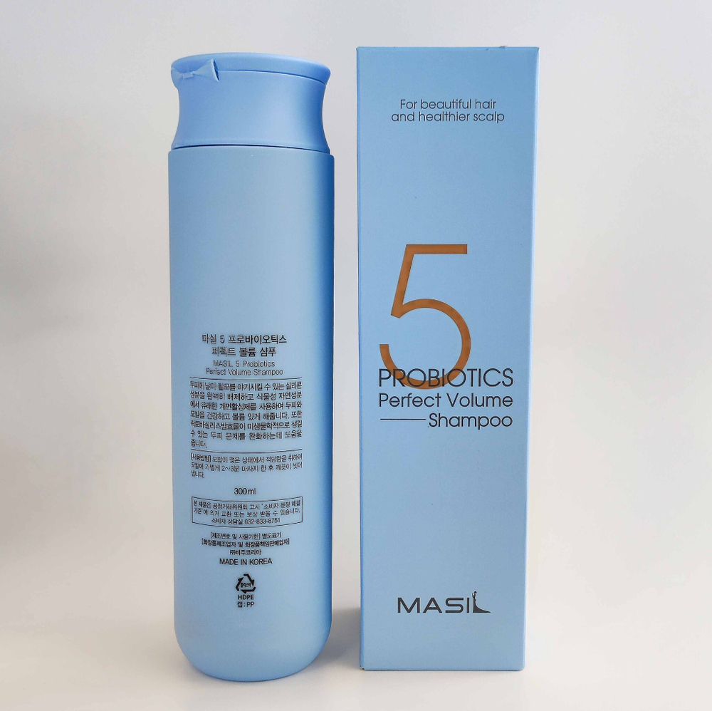 MASIL Шампунь для увеличения объема волос с пробиотиками 5 PROBIOTICS PERFECT VOLUME SHAMPOO 300 мл