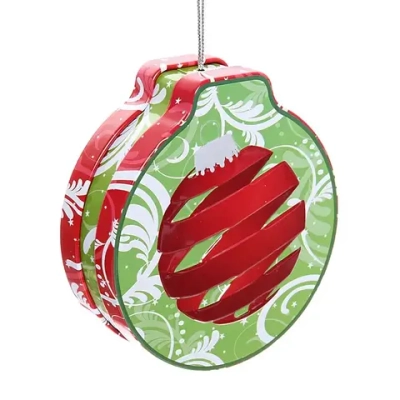 Банка жестяная 200мл 11,2*12,2*4см «Шарик» двухсторонняя