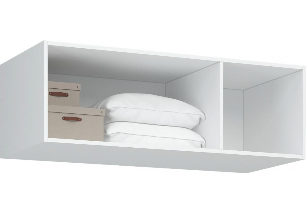 Шкаф Woodville Широн 1200 белый, белый с антресолью
