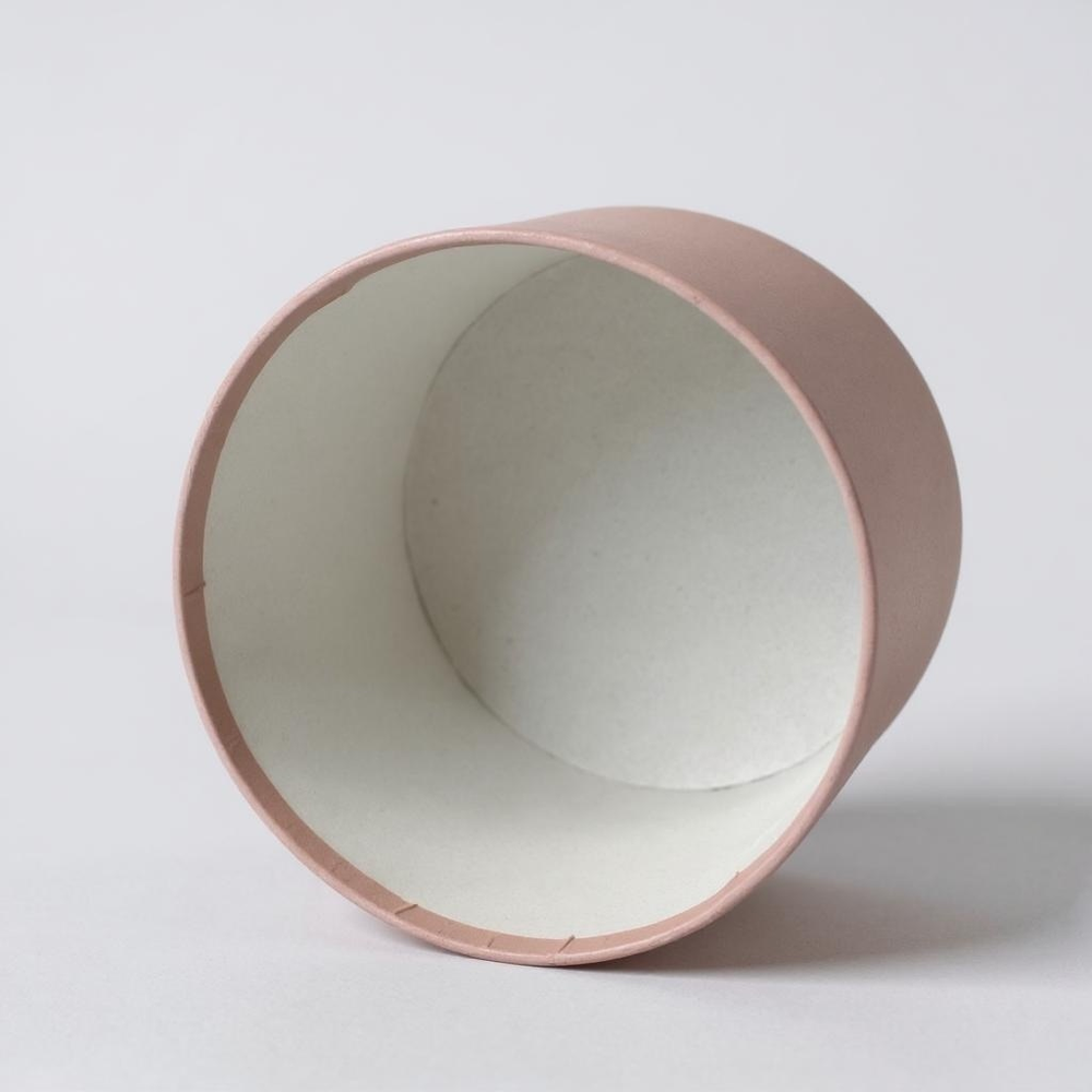 Шляпная коробка без крышки и лент 24х25 см Цвет; Пыльно розовый.