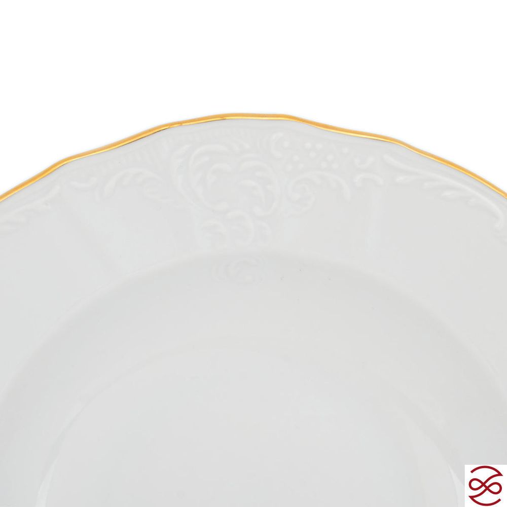 Набор тарелок глубоких Bernadotte Белый узор 21см(6 шт)