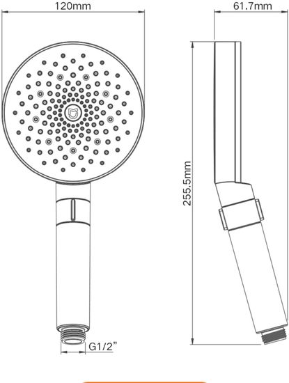 Лейка для душа Xiaomi Mijia Booster Hand Shower (MJZYSCHS01DB)