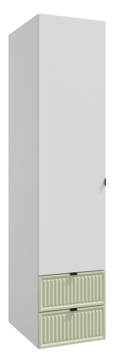 Шкаф для одежды, шкаф белый,зеленый, Окленд 79-655Ф