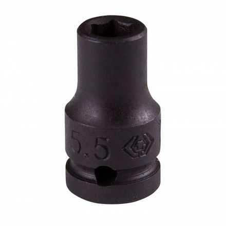 KING TONY (253555M) Головка торцевая ударная шестигранная 1/4", 5,5 мм