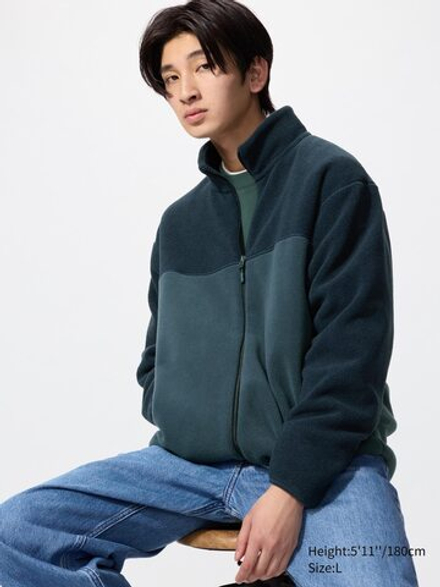 UNIQLO Флисовая куртка на молнии, синий