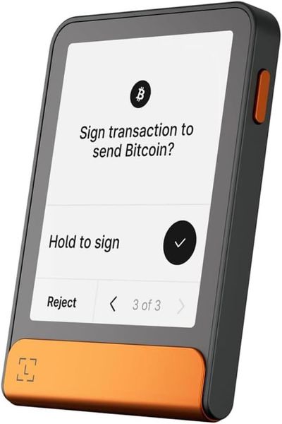 Аппаратный криптовалютный кошелёк Ledger Flex, Оранжевый | BTC Edition