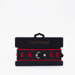 Черно-красный ошейник Sex