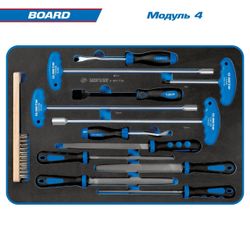 KING TONY (934-325AMG) Набор инструментов "BOARD" в серой тележке, 325 предметов