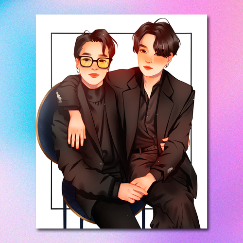 Арт принт / art.lior / BTS / Юнмины #2