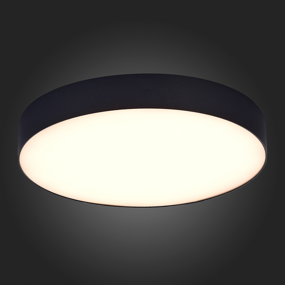 ST606.432.48 Светильник потолочный Черный LED 1*48W 3000K 4 320Lm Ra&gt;85 120° IP20 D400xH55 185-265V Накладные светильники