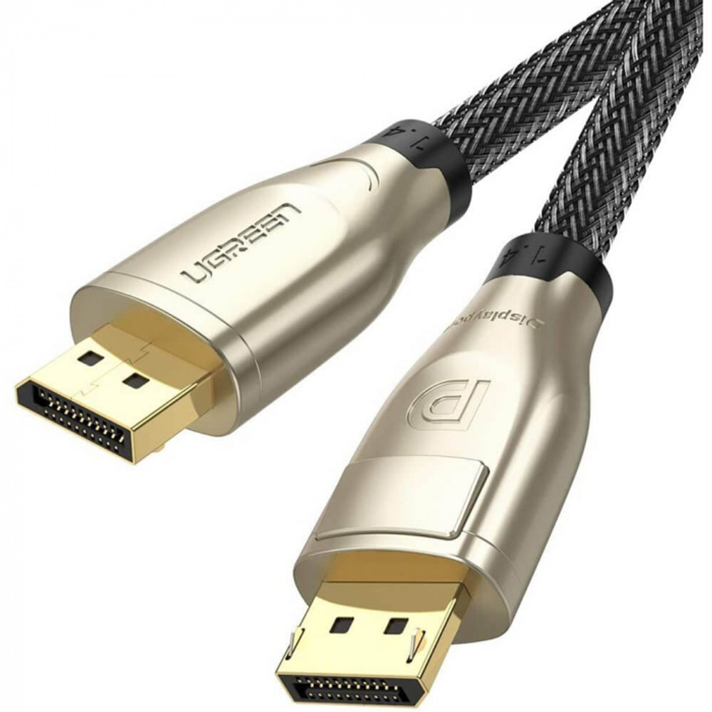 Кабель Ugreen DP112 DisplayPort 1.4, 8K, 1m (Black) 60842