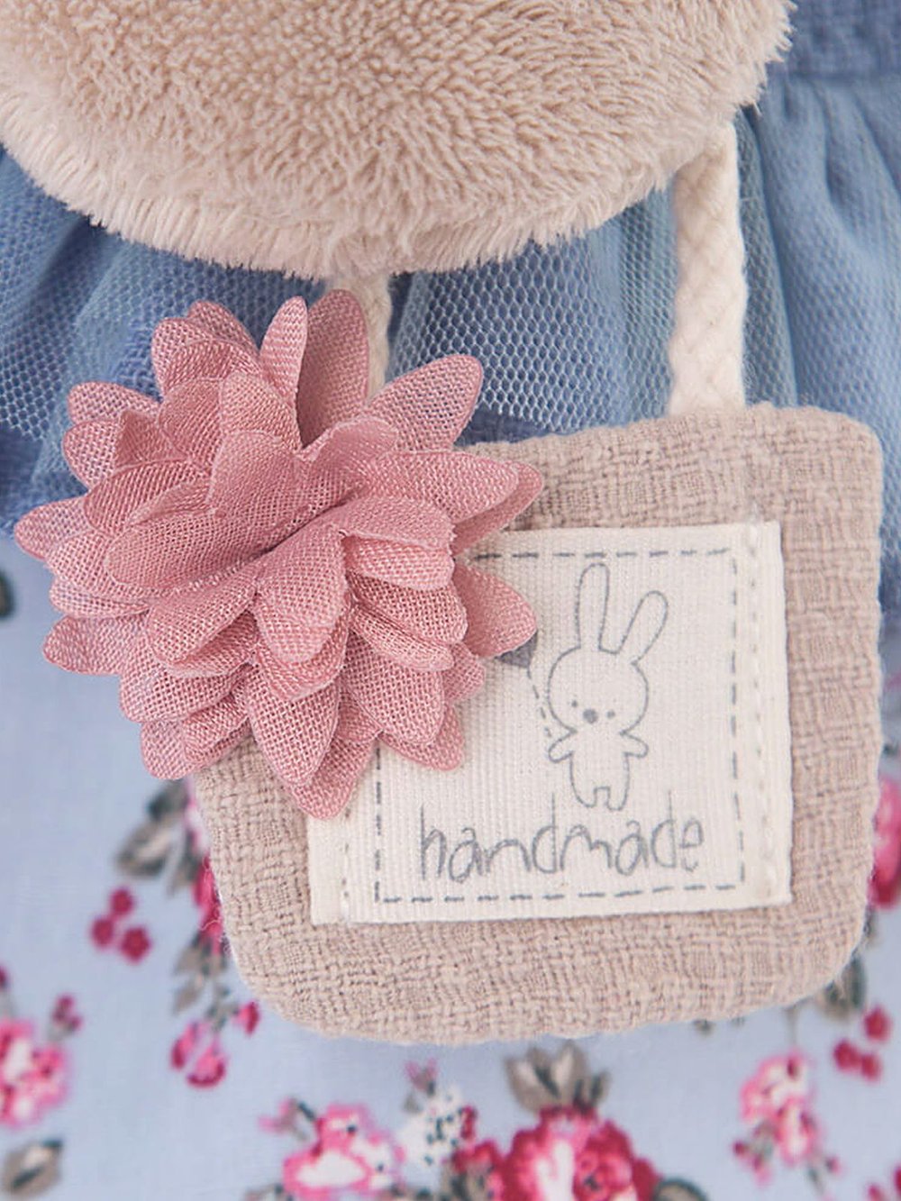 Мягкая игрушка Зайка Ми Голубой василек (25 см), в коробке