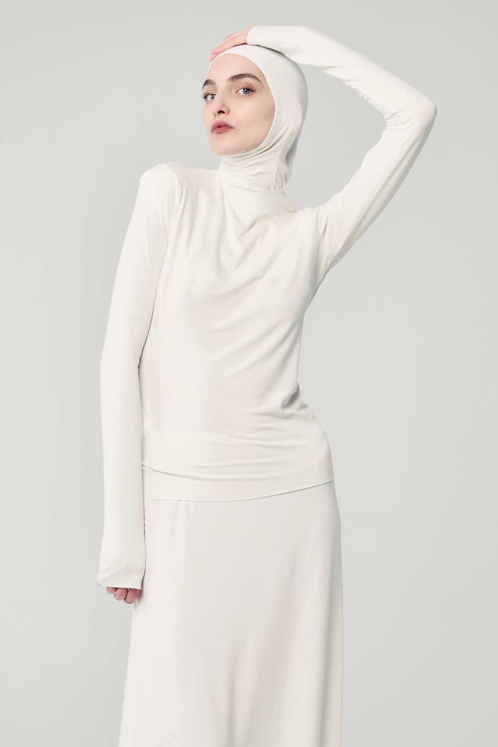 Лонгслив «Силуэт» белый