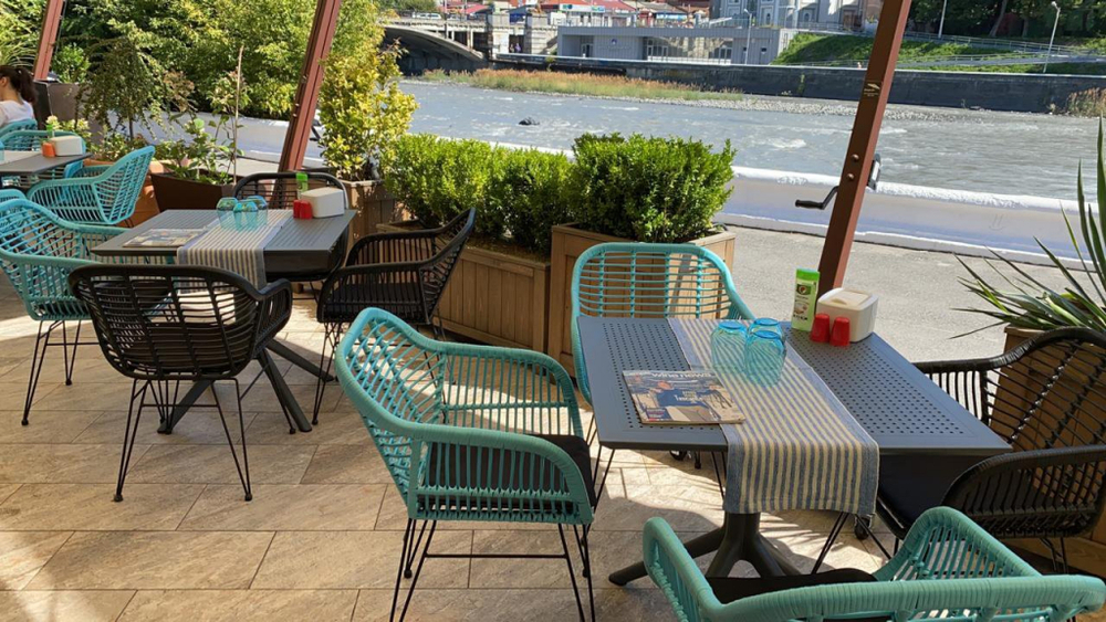 Стол пластиковый, Siesta Contract Sky Table 80, темно-серый