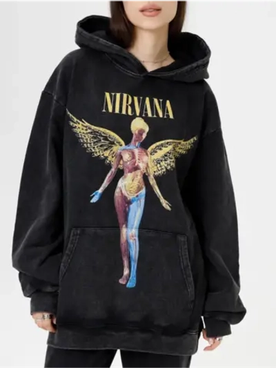 Худи PARABOLA Nirvana оверсайз варенка для мужчин и женщин